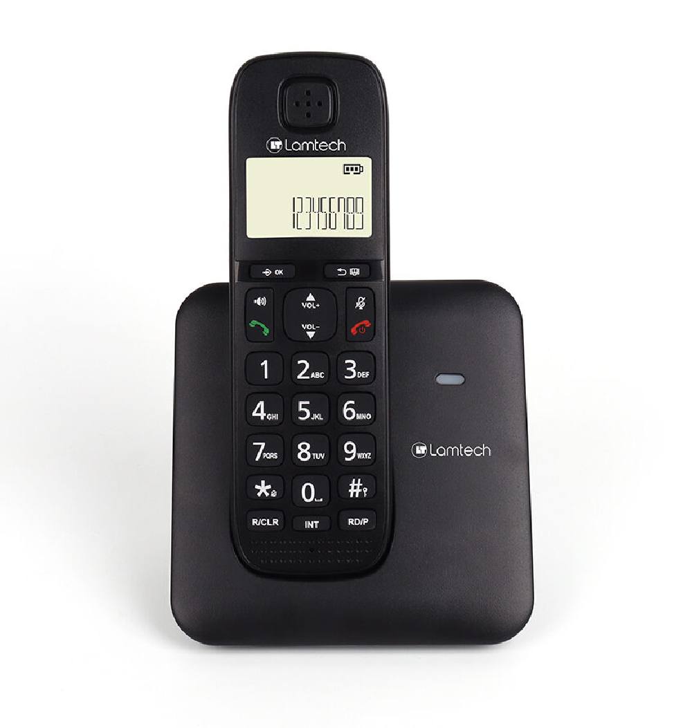 LAMTECH CORDLESS PHONE SYSTEM BLACK