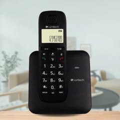 LAMTECH CORDLESS PHONE SYSTEM BLACK