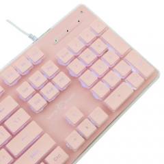 WHITE SHARK LED KEYBOARD GK-003441 TACHI US LAYOUT PINK