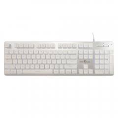 WHITE SHARK LED KEYBOARD GK-003241 TACHI US LAYOUT WHITE
