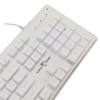 WHITE SHARK LED KEYBOARD GK-003241 TACHI US LAYOUT WHITE