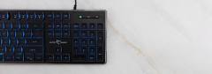 WHITE SHARK LED KEYBOARD GK-003141 TACHI US LAYOUT BLACK