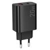 LAMTECH CHARGER USB QC3.0/TYPE-C 20W BLACK