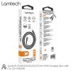 LAMTECH CHARGE AND DATA CABLE TYPE-C TO TYPE-C 60W 1M BLACK