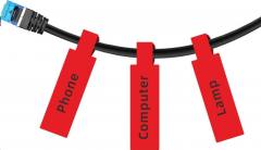 NIIMBOT THERMAL LABEL PAPER 12.5*74+35-65 CABLE RED