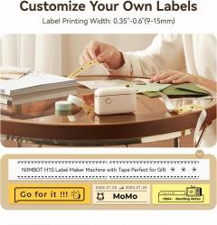 NIIMBOT THERMAL LABEL PRINTER H1S 0.5-INCH BEIGE