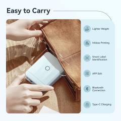 NIIMBOT THERMAL LABEL PRINTER D110-M 0.5-INCH BLUE