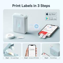 NIIMBOT THERMAL LABEL PRINTER D110-M 0.5-INCH BLUE