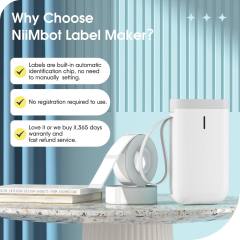 NIIMBOT THERMAL LABEL PRINTER D11 0.5-INCH WHITE