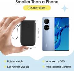 NIIMBOT THERMAL LABEL PRINTER D11 0.5-INCH BLACK