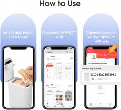 NIIMBOT THERMAL LABEL PRINTER D101 1-INCH WHITE