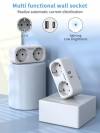 TESSAN 4 IN 1 WALL SOCKET 2xSCHUKO, 1xTYPE-C,1xUSB
