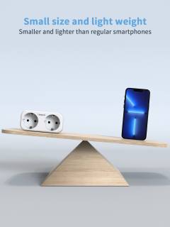 TESSAN 4 IN 1 WALL SOCKET 2xSCHUKO, 1xTYPE-C,1xUSB