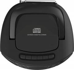 LAMTECH BLUETOOTH RADIO/CD/CASSETTE BOOMBOX BLACK