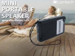 LAMTECH 2 BAND FM/AM RADIO WITH EARPHONES JACK BLACK