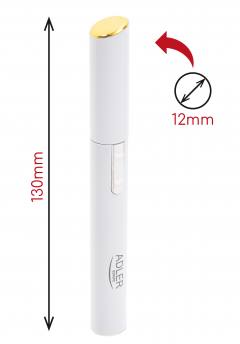 ADLER EYEBROWN TRIMMER WHITE