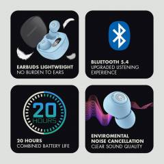 SONICGEAR ENC BT5.4 EARPUMP TWS JEWEL 2 LIGHT BLUE