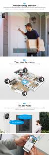SRIHOME LOW POWER BATTERY SECURITY CAMERA SYSTEM 3MP