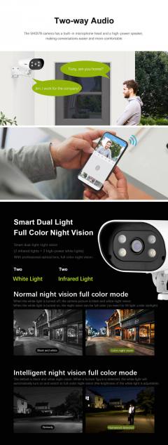 SRIHOME POE SMART OUTDOOR CAMERA 4MP