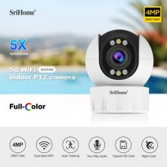 SRIHOME 5G WIFI INDOOR PTZ CAMERA 5x OPTICAL ZOOM 4MP