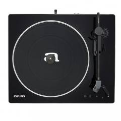 AIWA PREMIUM BELT-DRIVE TURNTABLE WITH PHONO PRE-AMP BLACK REFURBISHED