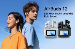 BLACKVIEW ENC BT5.4 AIRBUDS 12 WITH LED SCREEN & CHARGING DOCK WHITE