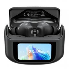 BLACKVIEW ENC BT5.4 AIRBUDS 12 WITH LED SCREEN & CHARGING DOCK BLACK