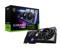MSI VGA PCI-E NVIDIA GF RTX 5080 16G GAMING TRIO OC, 16GB/256BIT GDDR7, 1xHDMI/3xDISPLAY PORT, TRIPLE FAN, 2,5 SLOT FANSINK, 3YW