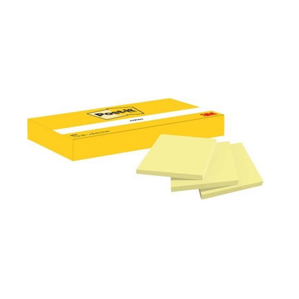 Αυτοκόλλητα Χαρτάκια 3M Post-it Note 653 38x51mm Κίτρινο (3) (MMM6533GE)