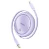 Baseus Retractable USB-C to Lightning Cable 20W Μώβ 1m (P10364501511-00) (BASP10364501511-00)