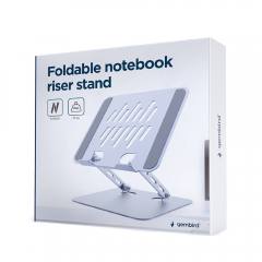 GEMBIRD FOLDABLE NOTEBOOK RISER STAND FOR 15.6' DEVICES SPACEGREY