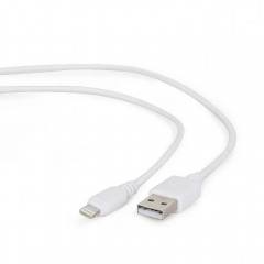 Gembird Cc- USB2-amlm-2m-w USB To 8-pin Cable Charging Transmission (Ipad,iphone5/6/7/8/x) 2m White (CC-USB2-AMLM-2M-W) (GEMCC-U