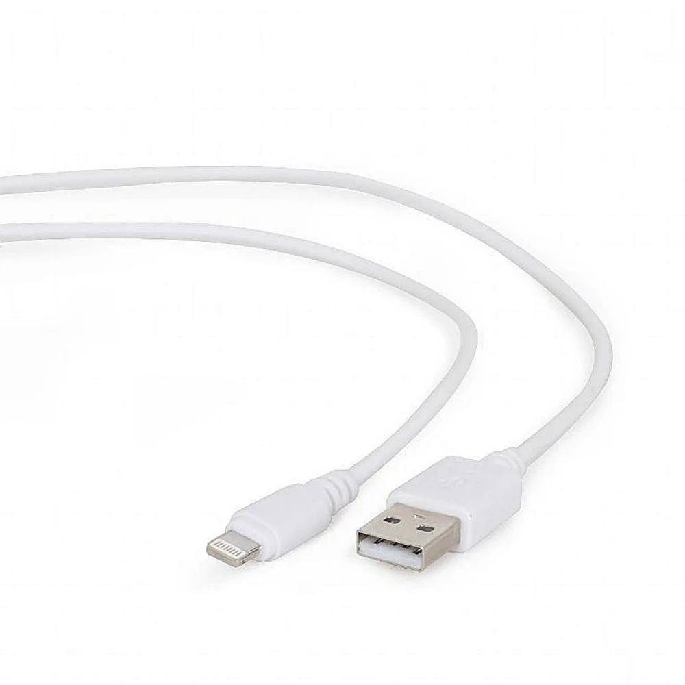 Gembird Cc- USB2-amlm-2m-w USB To 8-pin Cable Charging Transmission (Ipad,iphone5/6/7/8/x) 2m White (CC-USB2-AMLM-2M-W) (GEMCC-U