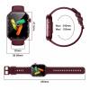 BLACKVIEW BT IP67 SPORT SMARTWATCH AMOLED DISPLAY WINE RED