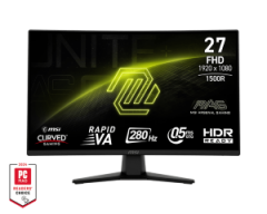 MSI MONITOR GAMING MAG 274CXF, CURVED VA FHD, 27", 16:9, 300CD/M2, 4000:1, 0.5MS, 280Hz, 1920x1080, 2xHDMI/ 1xDP/ HP OUT, TILT,