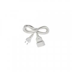 Brennenstuhl Plastic extension cable 5m white H03VVH2-F 2x0,75 (1161670) (BNN1161670)