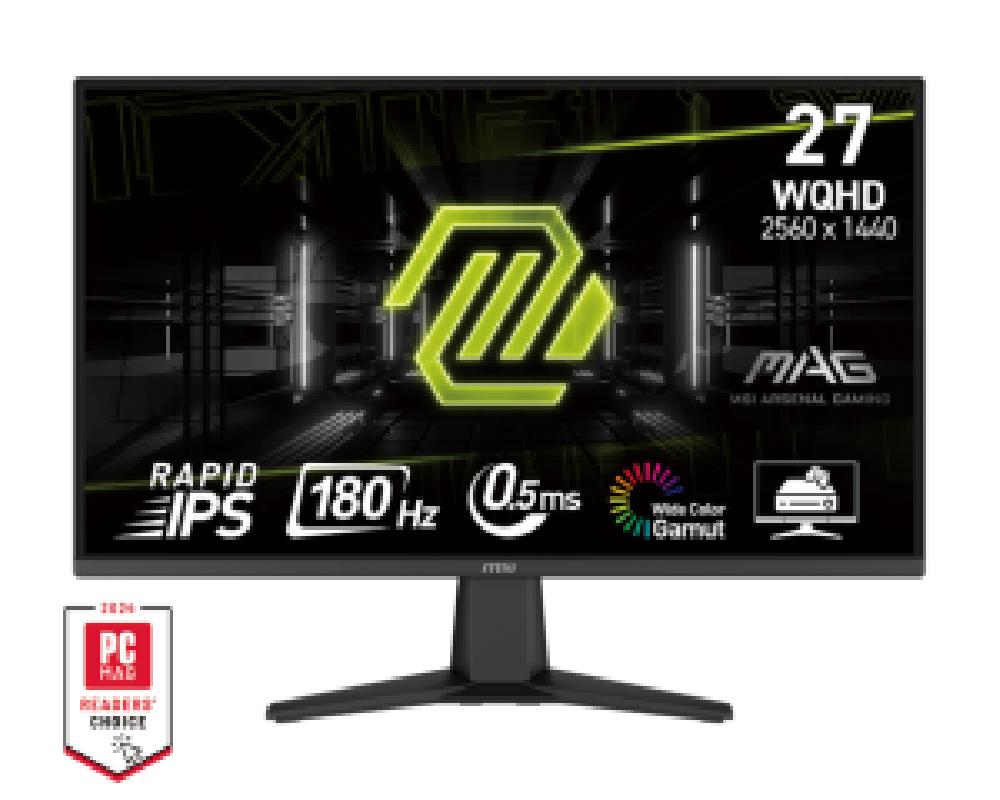 MSI MONITOR GAMING MAG 275QF, FLAT RAPID IPS WQHD, 27", 16:9, 300CD/M2, 1000:1, 0.5MS, 180Hz, 2560x1440, 2xHDMI/ 1xDP/ HP OUT, B
