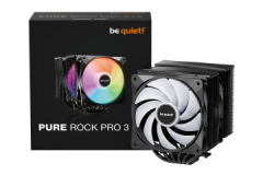 BEQUIET CPU AIR COOLER PURE ROCK PRO 3 LX BLACK BK043, 250W TDP, INTEL SOCKET LGA 1851/1700/1200/1150/1151/1155, AMD AM4/AM5, DU