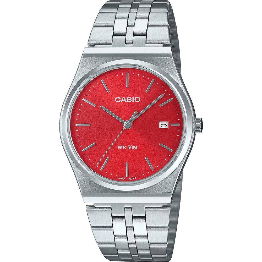 Casio Collection Ρολόι με Ασημί Μεταλλικό Μπρασελέ (MTP-B145D-4A2VEF) (CASMTP-B145D-4A2VEF)
