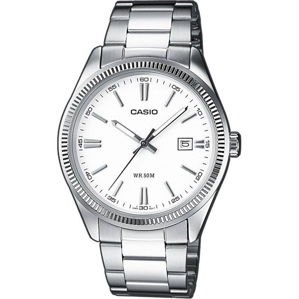 Casio Stainless Steel Ρολόι Μπαταρίας με Ασημί Μεταλλικό Μπρασελέ (MTP-1302PD-7A1VEF) (CASMTP-1302PD-7A1VEF)