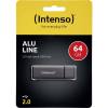 Intenso USB 2.0 Stick 64GB Alu Line Anthracite (3521491) (NSO3521491)