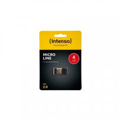 Intenso USB 2.0 Stick 4GB Micro Line Black (3500450) (NSO3500450)