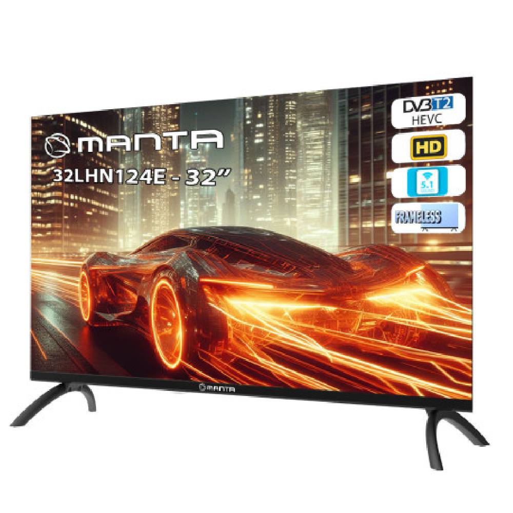 MANTA TV 32LHN124E Τηλεόραση frameless 32'' HD DVB-T2/S2